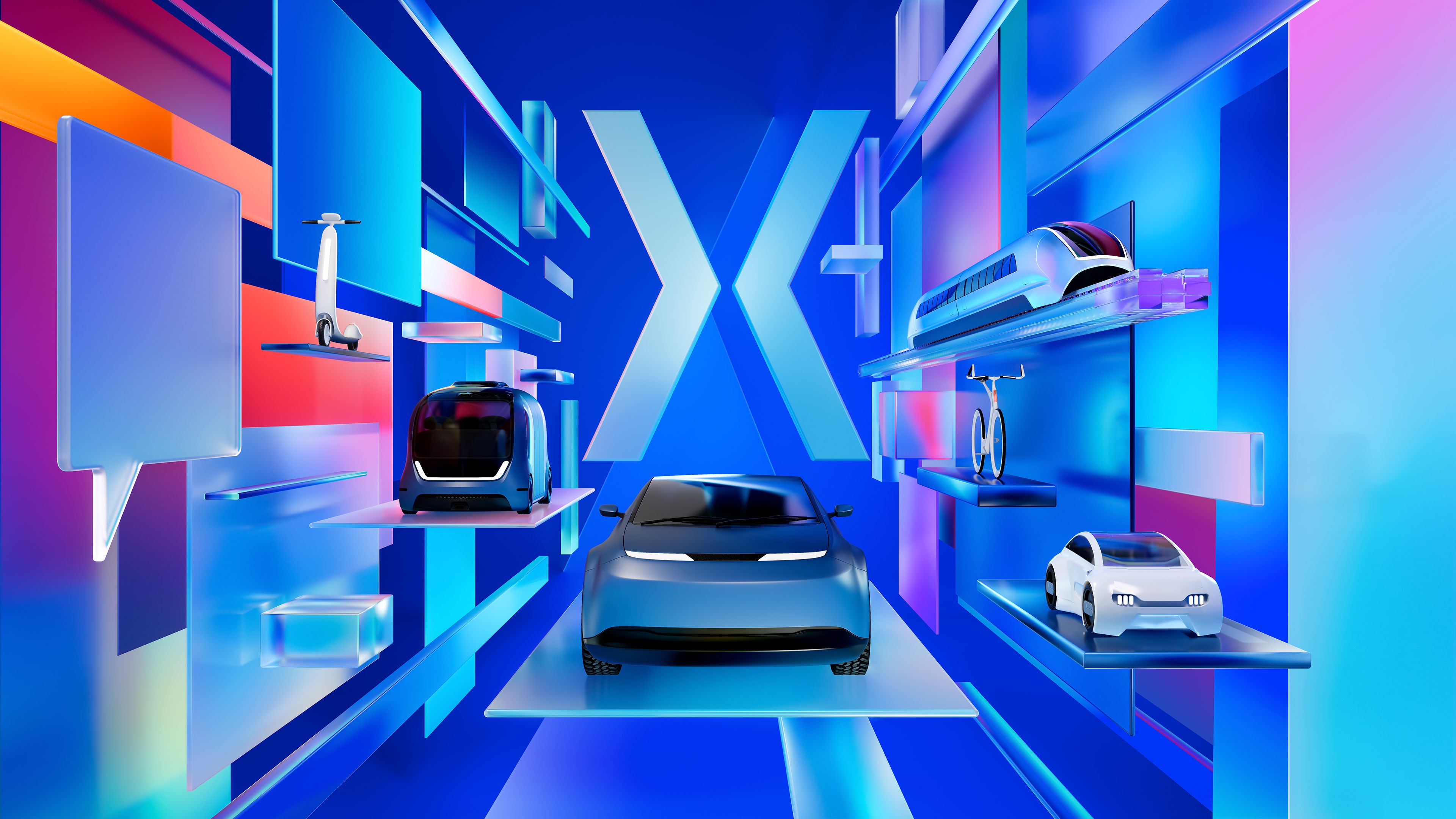 IAA Mobility blue Visual with vehicles